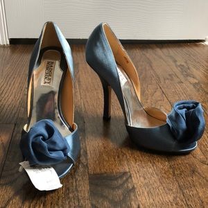 New in box - Badgley Mischka 4” Hyde Blue heels.